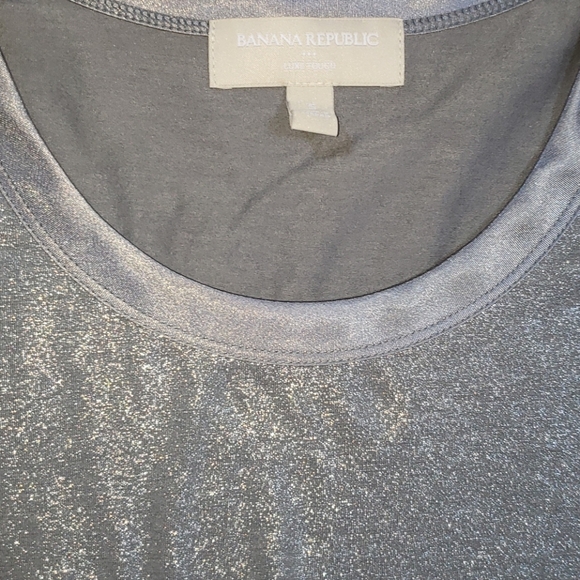 (2) Banana Republic Size Small Shimmery Tops - Picture 3 of 3